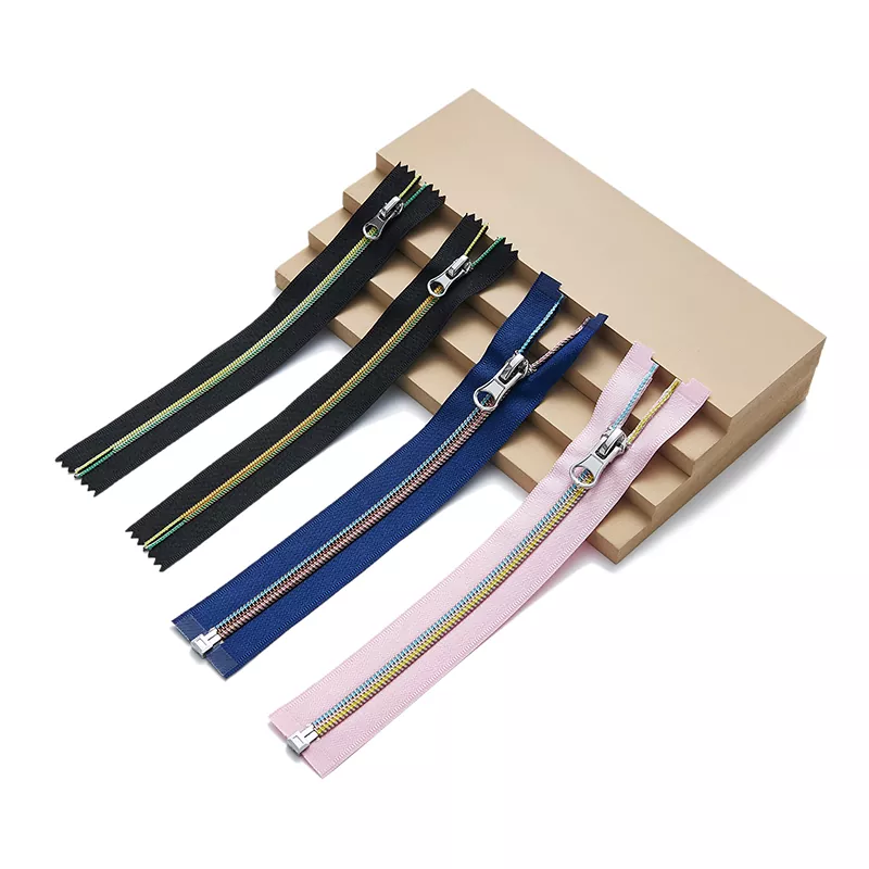 Zip Warna Gabungan Nylon